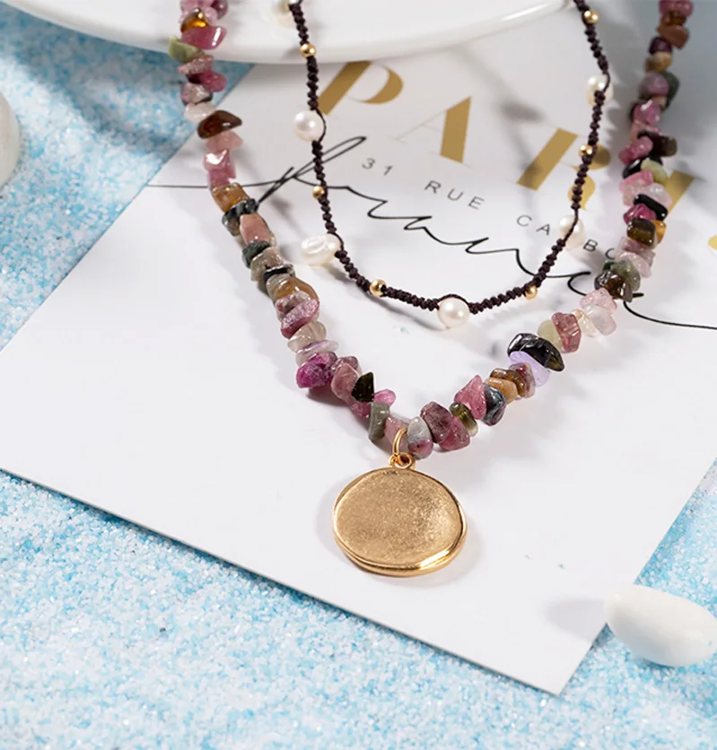 Ожерелья с подвеской из натурального камня ожерелье бисера браслеты подвесками