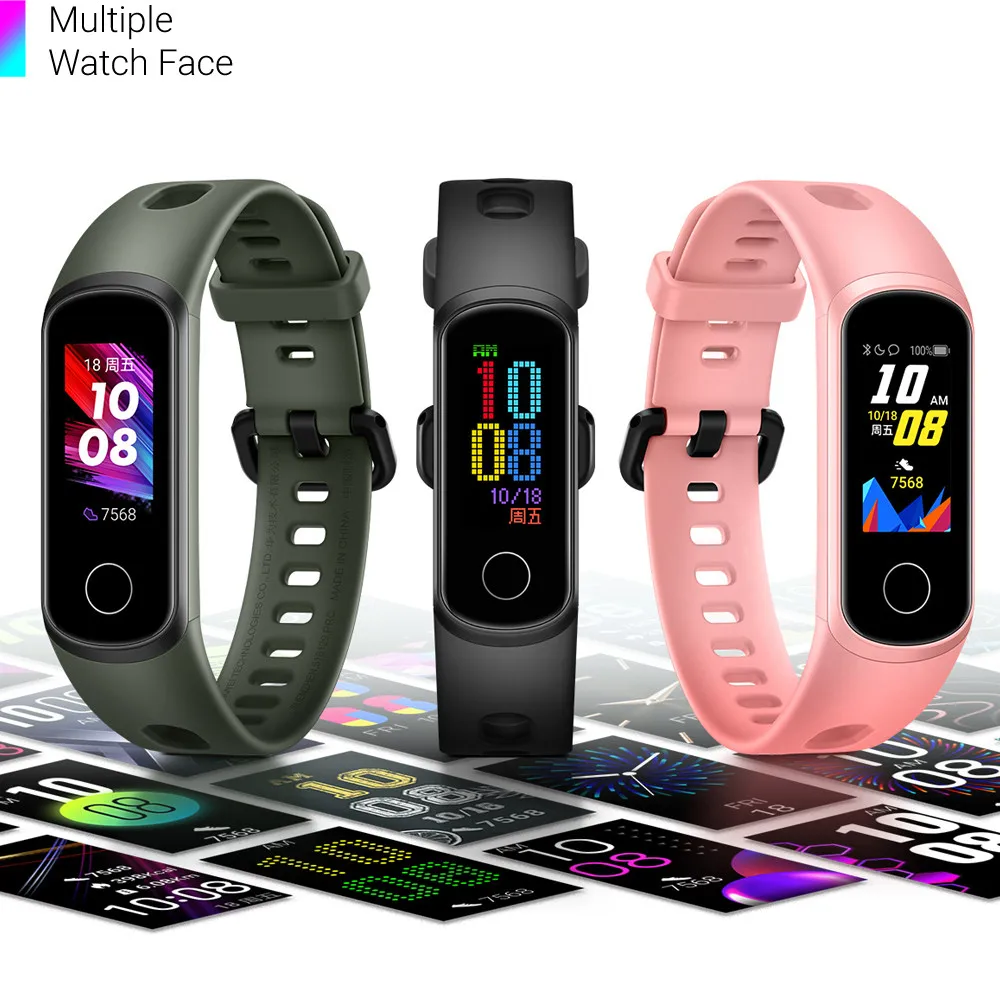 huawei Honor Band 5i смарт-браслет AMOLED huawei Honor Смарт-часы для сна и плавания спортивный трекер SpO2 кислород крови