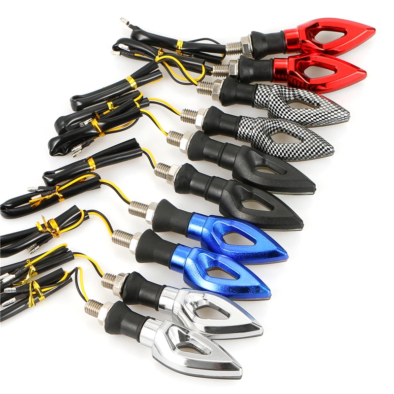 Индикатор сигнала поворота для мотоцикла 1 пара Универсальный светодиодный