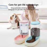 dog automatic pet feeder cat water dispenser dog bowl cat basin water feeding bowl cat bowl combined grain storage barrel
