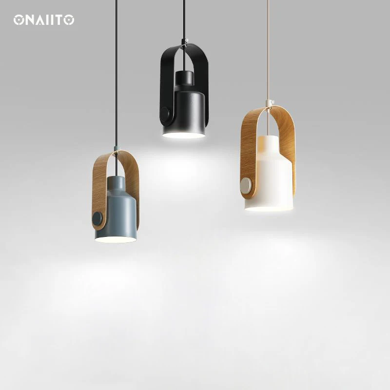 

Metal Ceiling Chandelier Modern Dining Room Pendant Lights Adjustable LED Bar Hanging Light White Bedroom Bedside Lamp Colorful