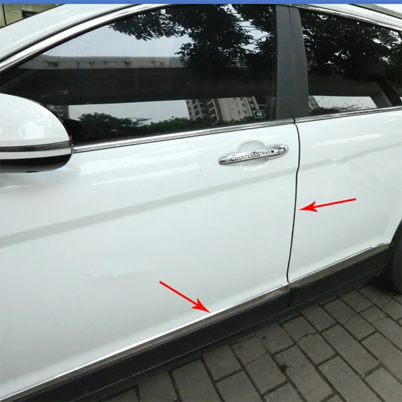 Автомобильный Стайлинг полоски для защиты от царапин на краях двери Hyundai Solaris I30