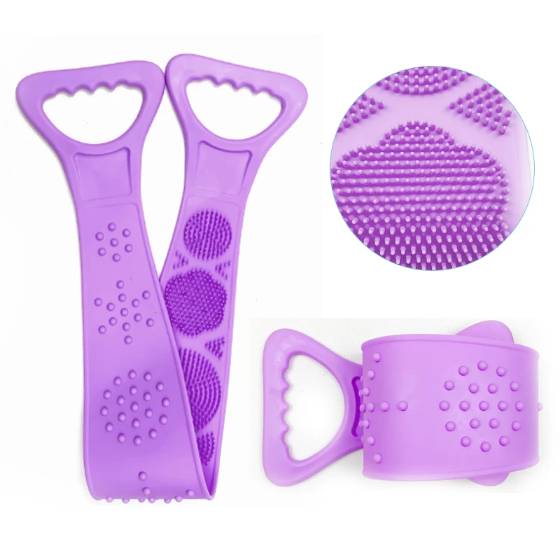 70 см банное скруббер полотенце с ремешком для мытья спины очищающий скраб