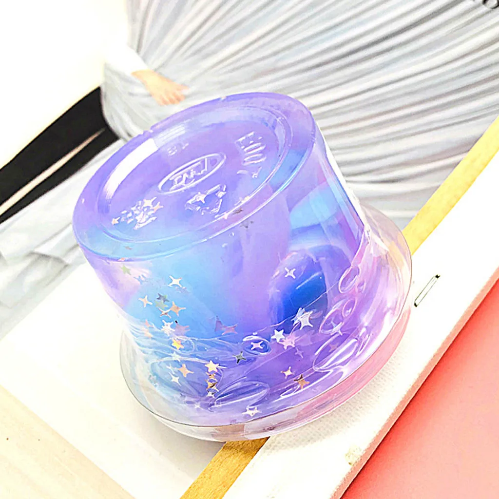 

Diy Non-toxic Crystal Mud Soft Mud Color Mud Stress Relief Slime Children Adult Gift Toy Decompression Toy #gm