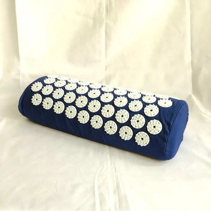 blue pillow Фиолетовый yoga коврики массажер массажная подушка Акупрессура Мат снимает стресс и боль иглоукалывание с шипами, для йоги коврик/yoga коврик - Цвет: blue pillow