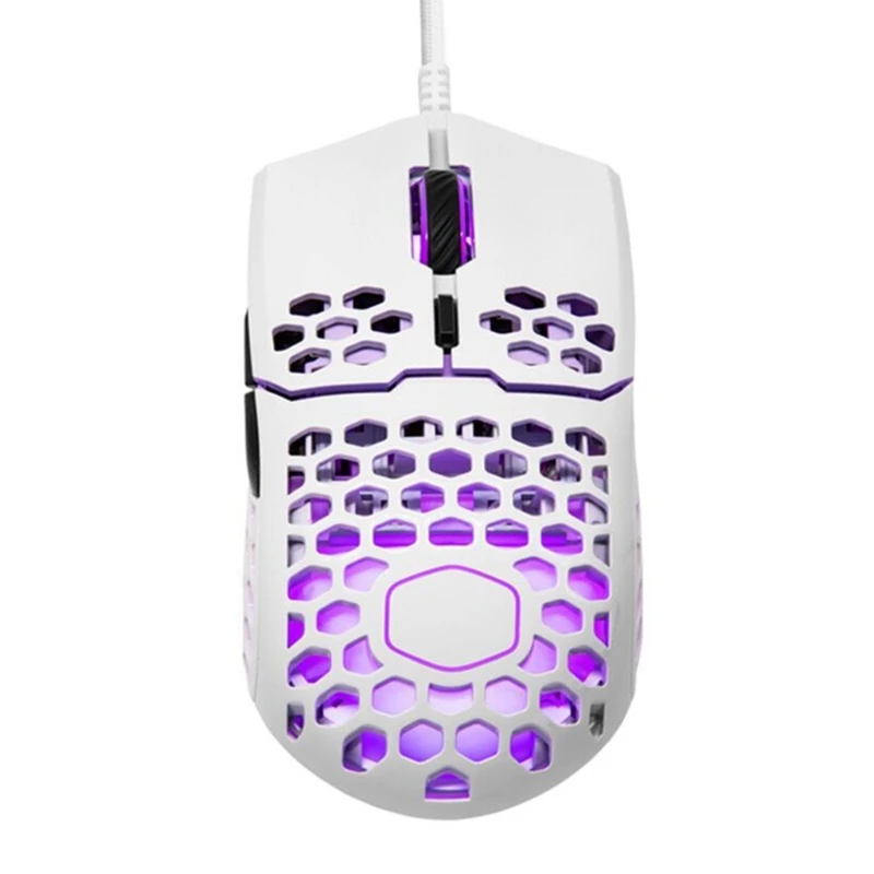 MM711 Honeycomb Shell Gaming Mouse 16000 DPI Pixart PMW 3389 Optical Sensor Colorful RGB Backlit Light Wired Mice