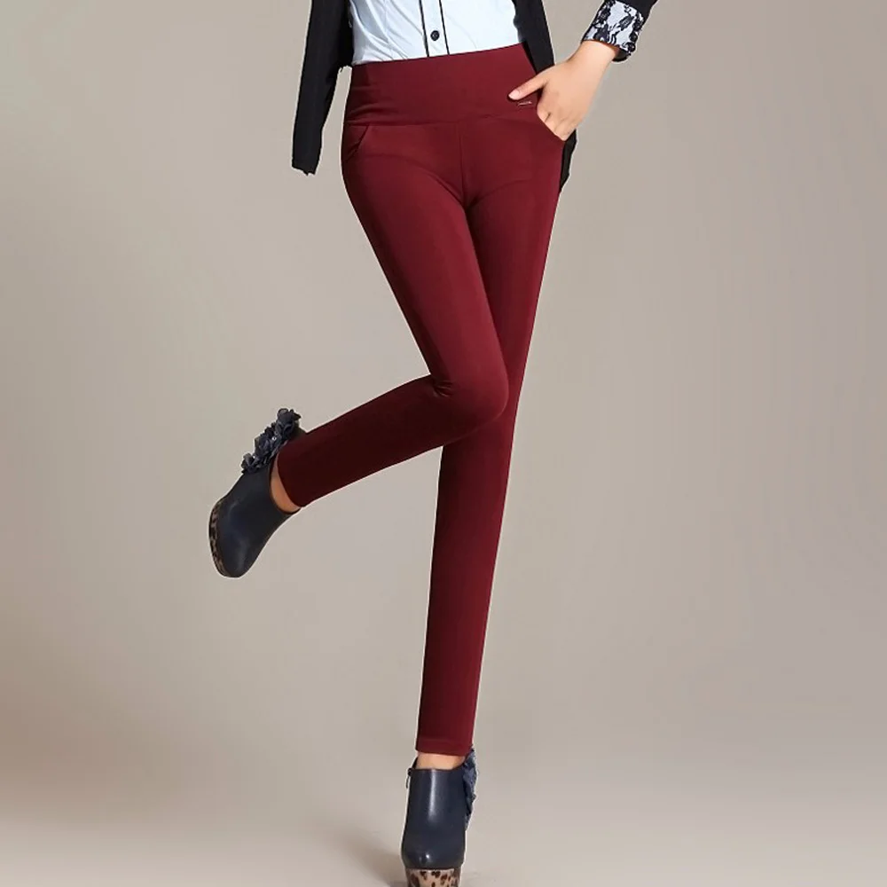 

New Plus Size Leggings Women High Waist Pants Trousers Sexy Ladies Elastic Bodycon Outwear Leggings Female Casual Pencil Pants