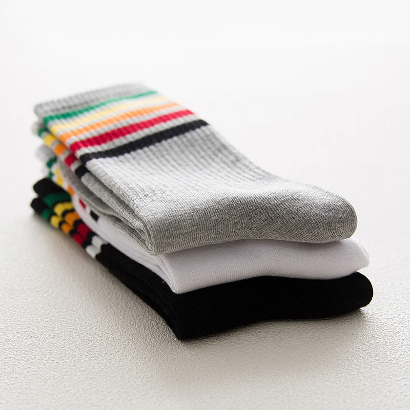 

Harajuku Rainbow Stripe Sock for Woman Girl Cute d88