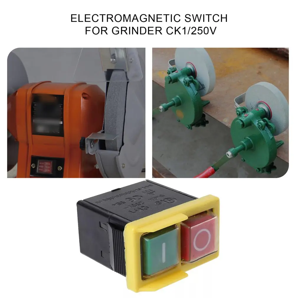 

Newest 2021 CK1 Electromagnetic Switch For Grinder Waterproof And Dustproof Switch Anti-corrosionRugged Plastic Switch