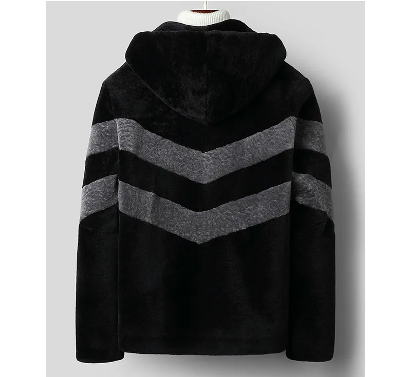 Новинка 209 пальто из натурального меха мужская осенне зимняя шерстяная куртка с