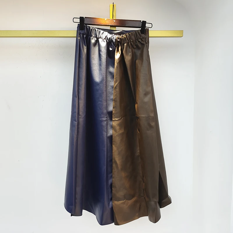 [EWQ] Модный женский простой вязаный свитер + модная юбка осень 2022 новый костюм