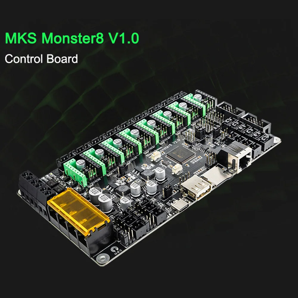 mks monster8 motherboard 168mhz 9 motor interfaces control board for 8 axis voron marlin 3d printer parts free global shipping