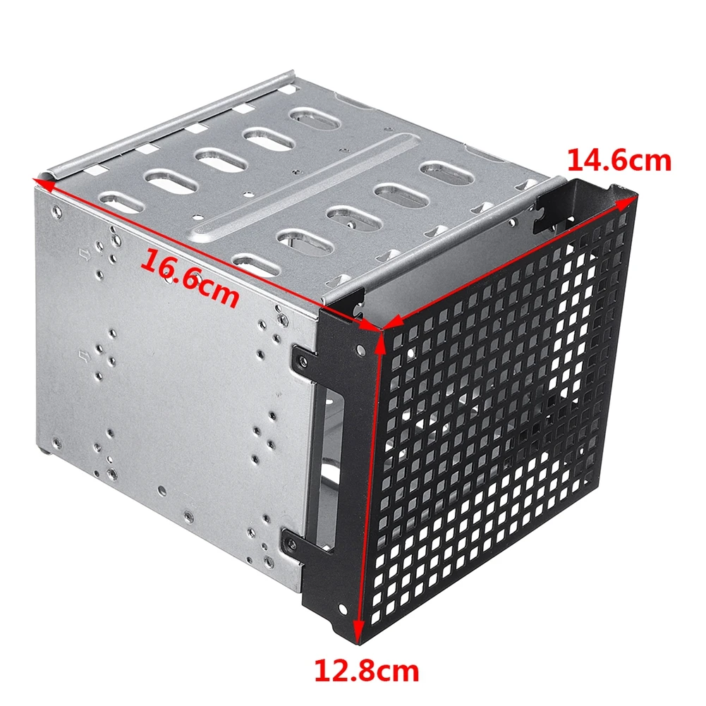 SAS с вентиляторной стойкой PC поставки SATA 5 25 "до 5x3 5" Нержавеющая сталь жесткий