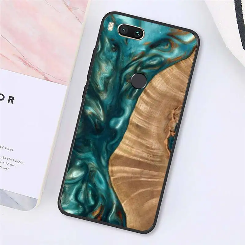 

Traveler Protective Wood Resin art Phone Case For Xiaomi Redmi note 7 8 9 t max3 s 10 pro lite