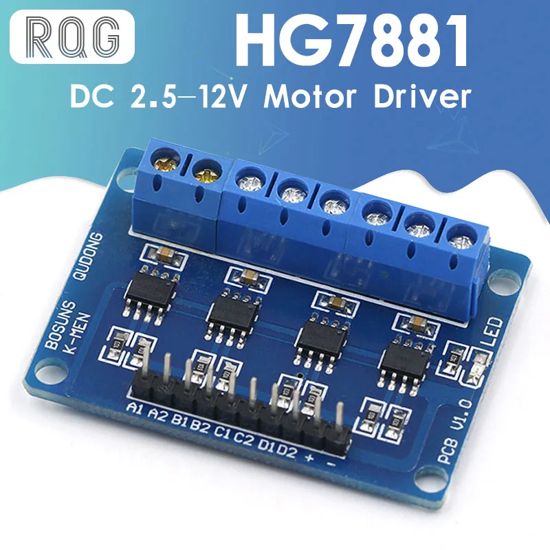 4 канальная плата контроллера шагового двигателя постоянного тока HG7881 для