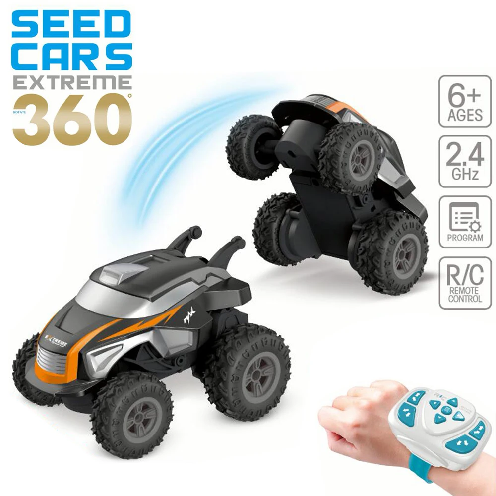 RC Stunt Car 1/32 2.4G 2CH Remote Control Watch Mini Vehicle Off-Road Racing Toy Gift For Kids | Игрушки и хобби