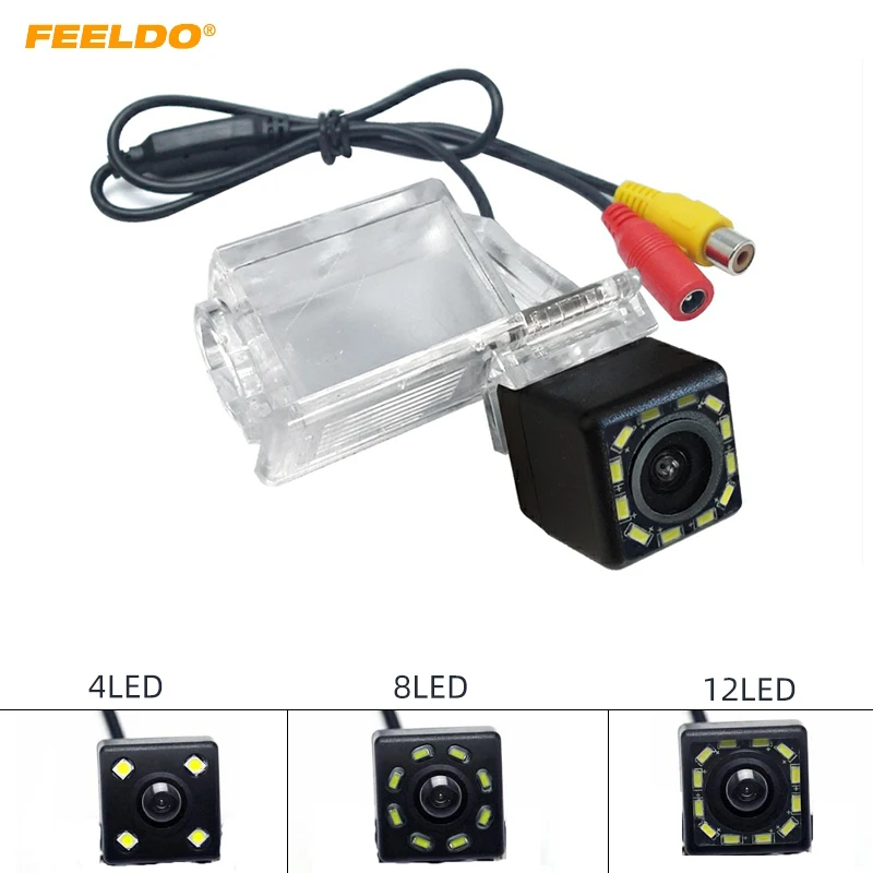 

FEELDO 1Set Car Rear View Camera With LED For Geely Emgrand EC718/EC715 Reverse Parking Backup Camera #AM2396
