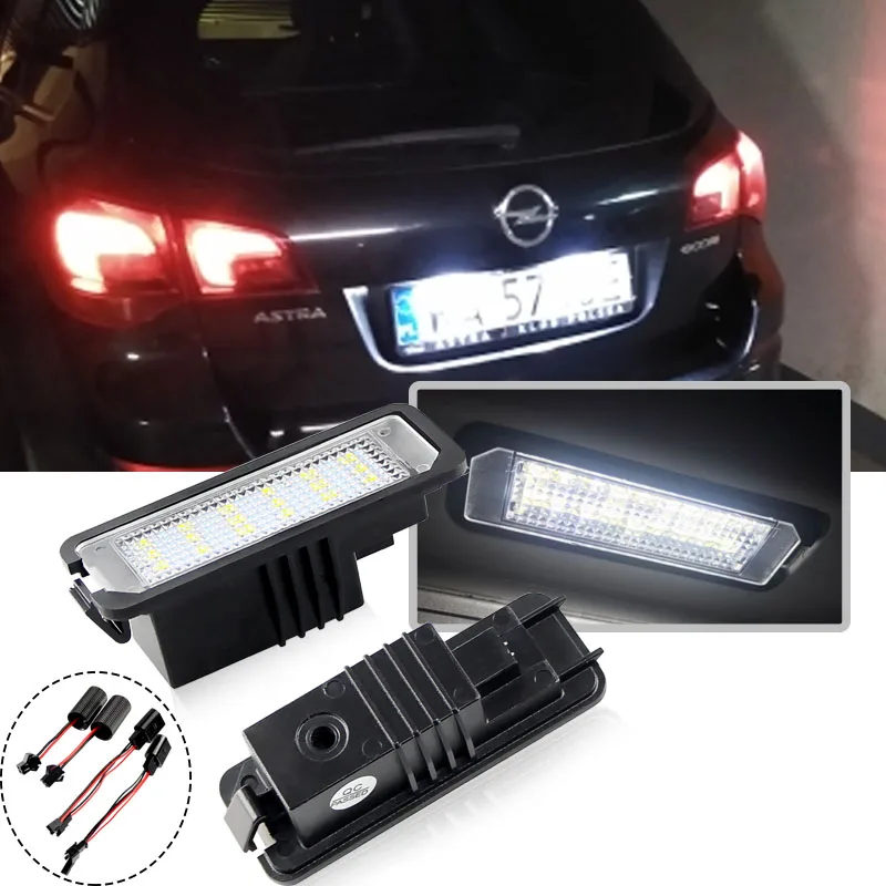 

2 шт. светодиодный светодиодсветильник подсветки для номерного знака VW Golf MK4 MK5 MK6 Passat 4D Sedan Polo CC Eos Scirocco