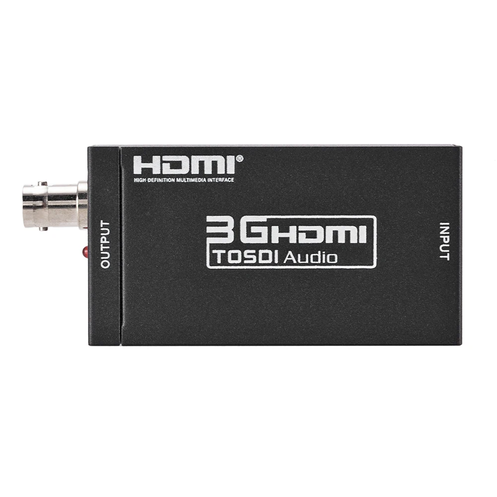 Новейший мини-преобразователь HD 3G HDMI в SDI Box адаптер Поддержка HD-SDI / 3G-SDI сигналы