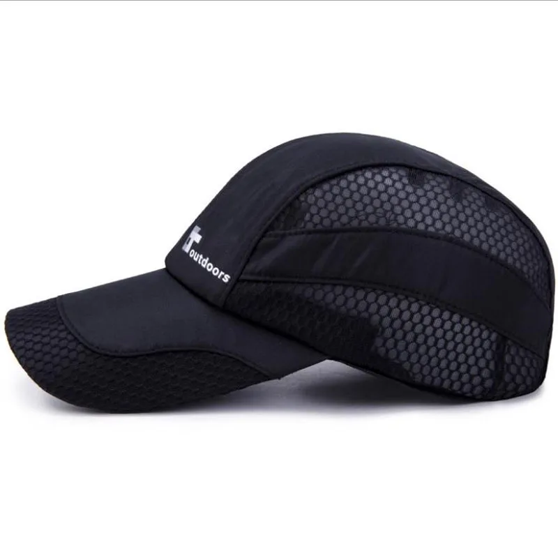 Кепка от солнца для мужчин и женщин однотонная бейсболка с сеткой дышащая