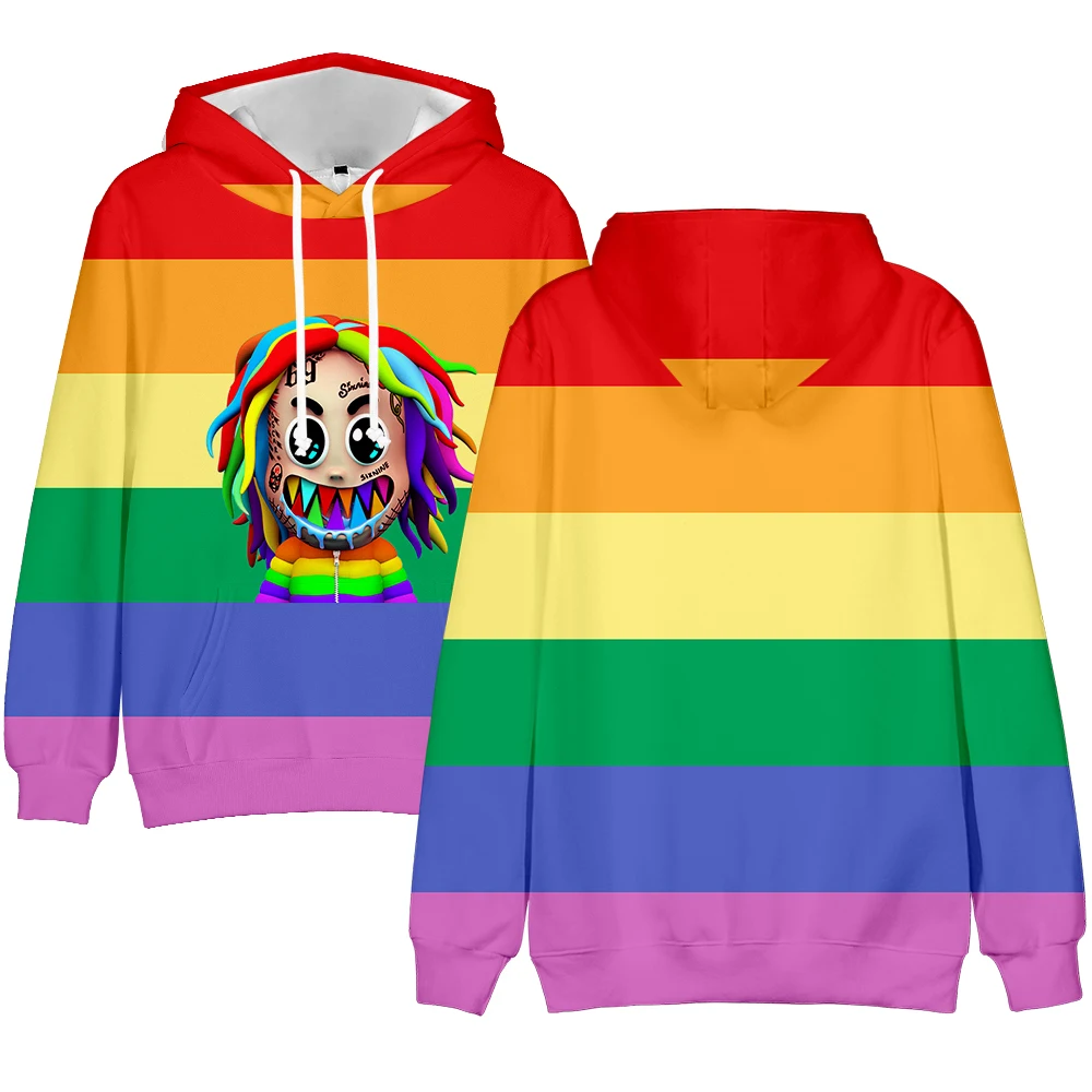

Новинка толстовки Rapper 6ix9ine Tekashi 69 цветов свитшоты с принтом для детей от 2 до 14 лет Толстовка на весну осень Персонализированная Толстовка