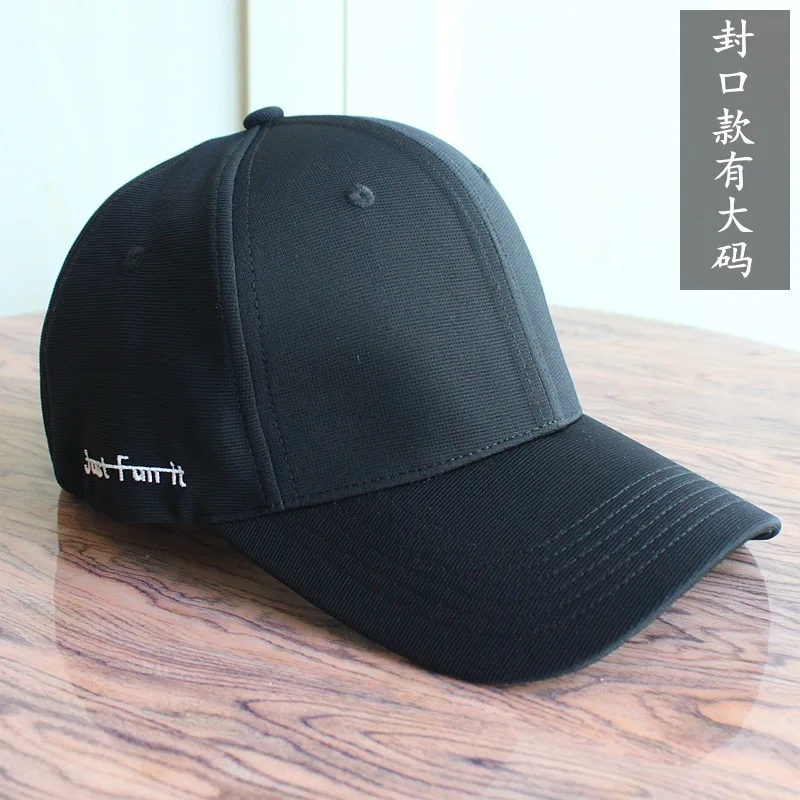 

Large size back closed baseball hats adult summer outdoors fitted sport cap men and women big size sun hats 58-61cm 62-64cm