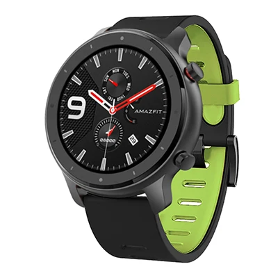 Black Green 22 мм спортивный силиконовый браслет для Xiaomi Huami Amazfit Bip BIT PACE Lite Youth Amazfit GTR Смарт часы сменный ремешок 47 мм - Цвет: Black Green