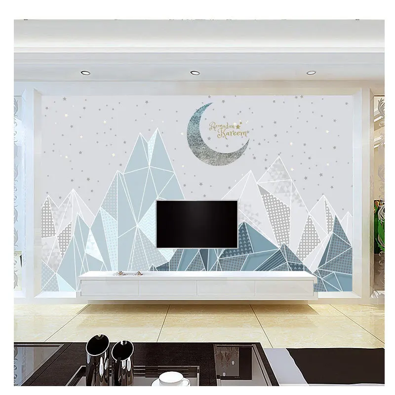 Геометрический дизайн абстрактный треугольник трехмерное настенное покрытие с