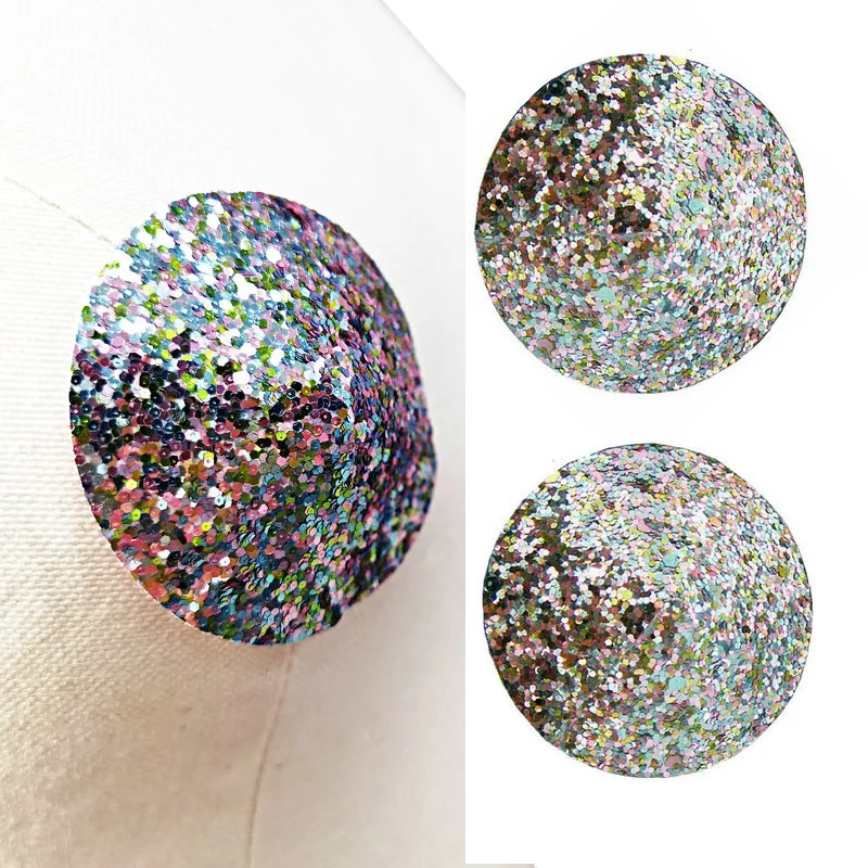 

1 пара, наклейки для сосков, с блестками