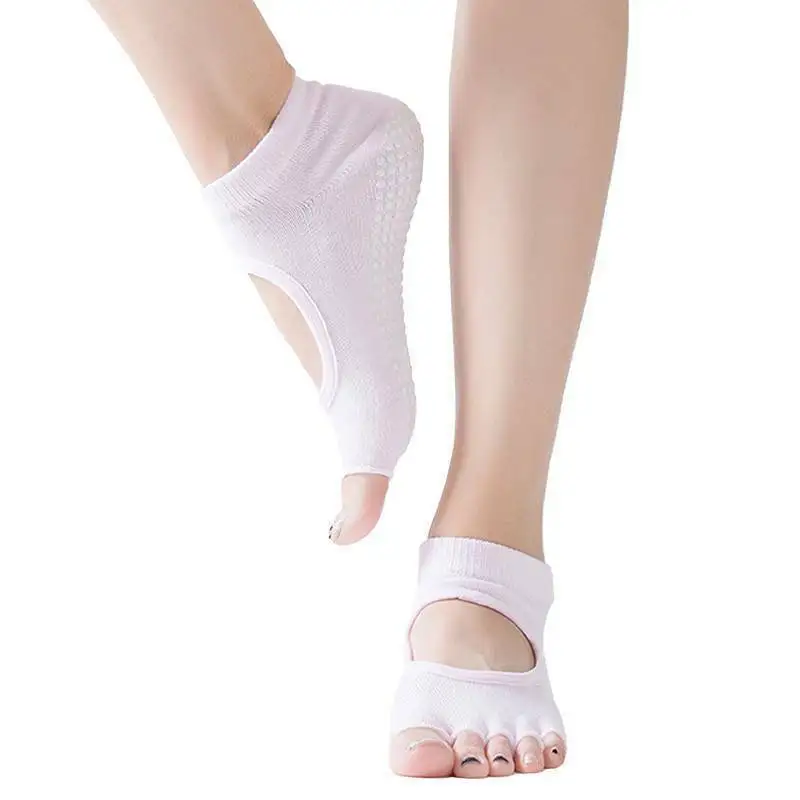 

Womens Yoga Sock Non-Slip Grip Pilates Girls Ballet Dance Gym Sports Fitness New