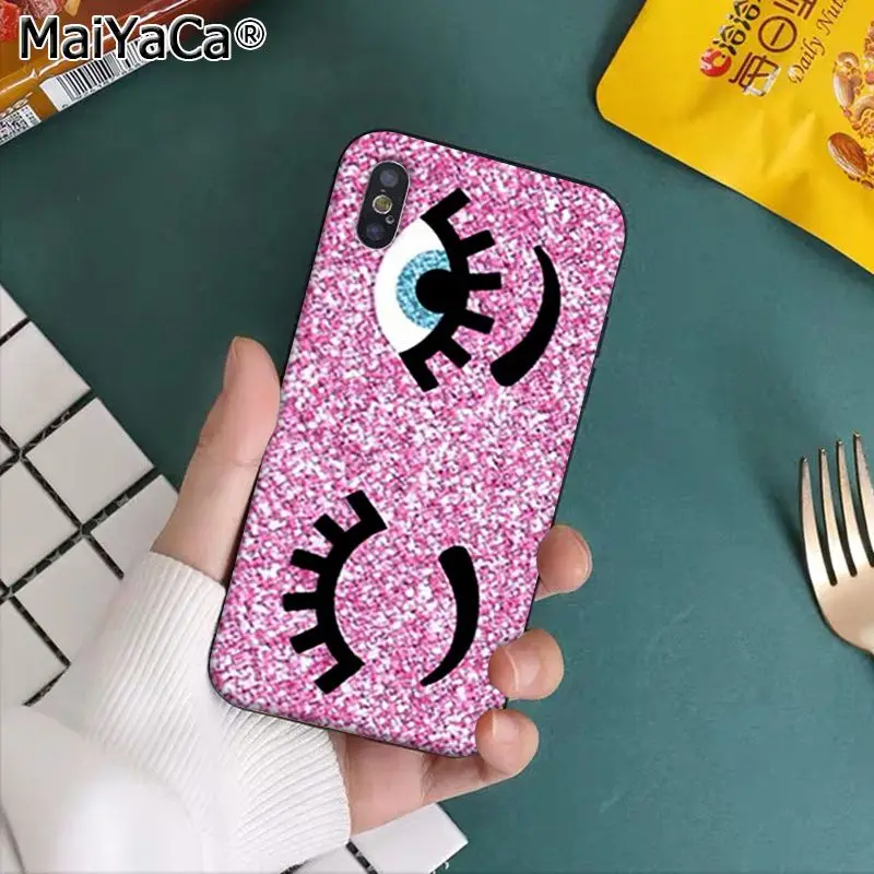 A2 MaiYaCa большие ресницы Coque Shell чехол для телефона Apple iphone 11 pro 8 7 66S Plus X XS MAX 5s SE XR чехлы - Цвет: A2