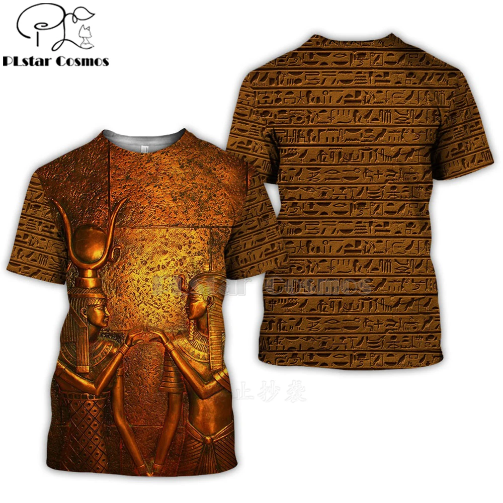 

All Printed Mysterious retro ancient Horus Egypt 3d t shirts tshirt tees summer funny short sleeve Halloween cosplay apparel