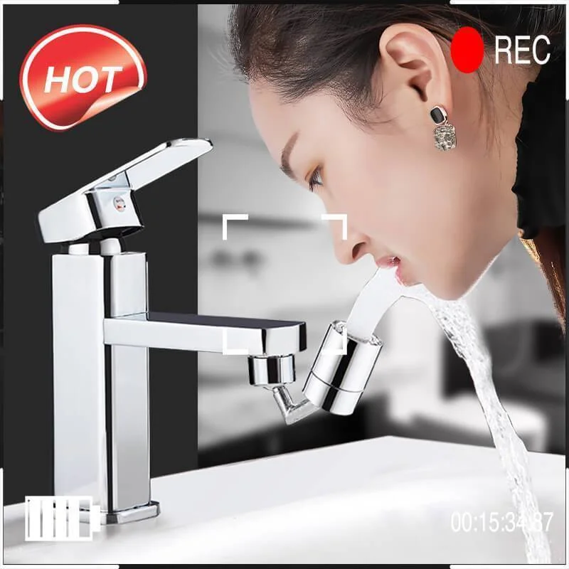 

720Universal Splash Filter Faucet Spray Head Anti Splash Filter Faucet Children Movable Kitchen Tap Water Saving Nozzle Sprayer