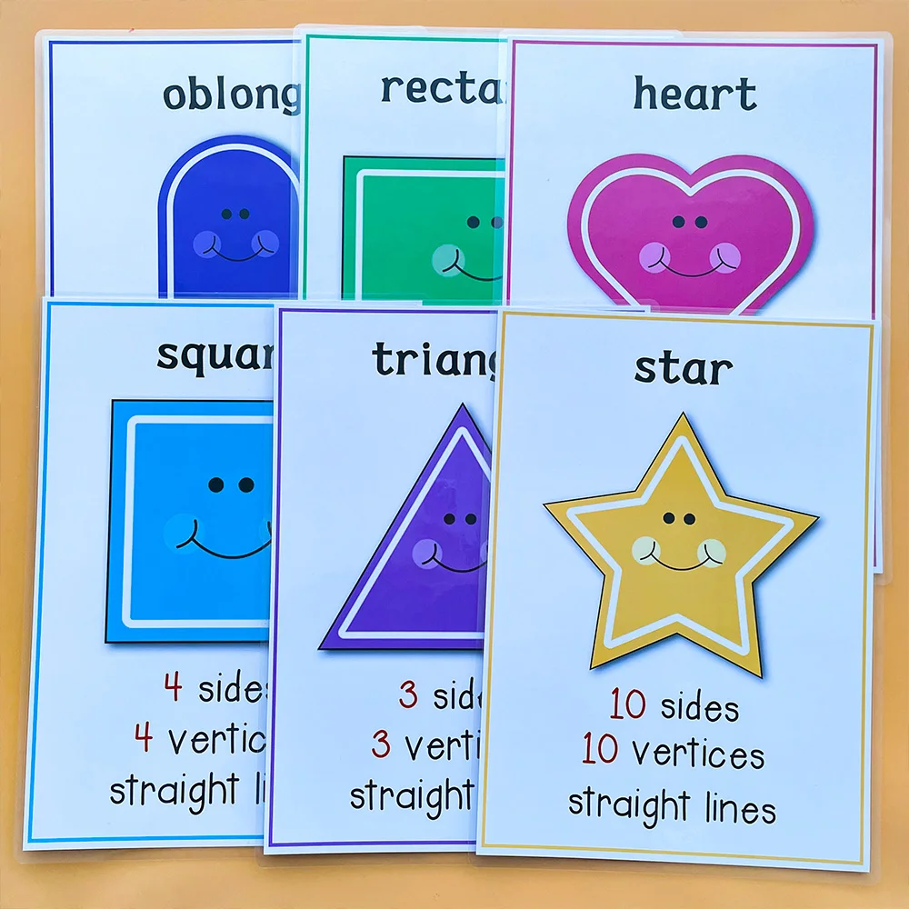 12 шт./компл. формы английские флэш-карты карточки для слов Детские Учебные