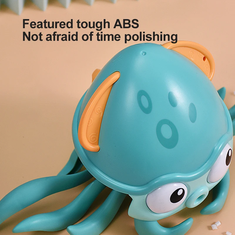 

Kids Kawaii Crawling Octopus Toys Baby Classic Clockwork Bathing Toy Child Ducation Pull Toys Outdoor Swimming Beach Water Fun