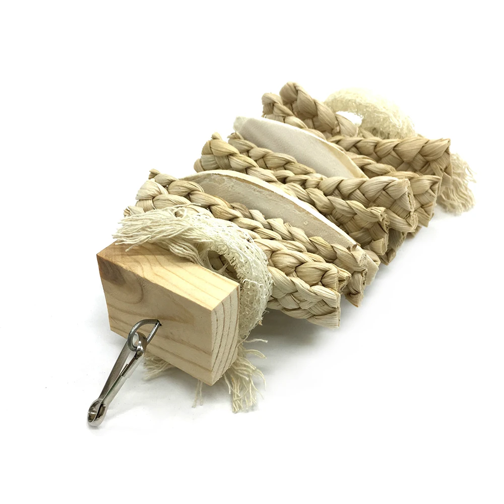 Животное Эко дружественный деревянный жевательный укус Забавный вязаный