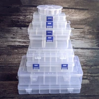 810152436 removable compartments bead storage plastic box organizer container