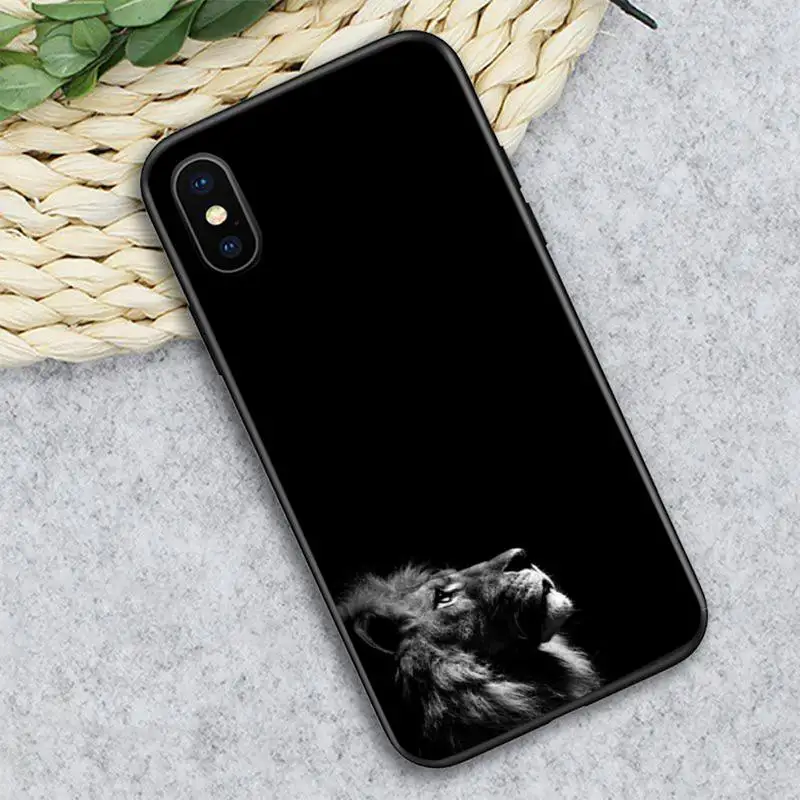 

Lion Phone Case for iPhone 11 12 pro XS MAX 8 7 6 6S Plus X 5S SE 2020 XR mini