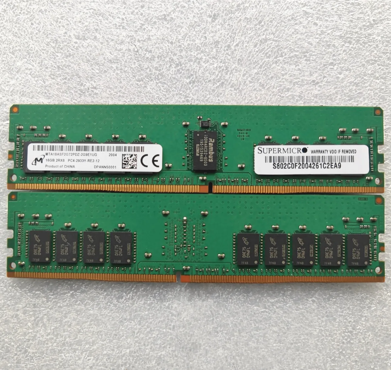 

Оперативная память Micron DDR4 Server REG ECC 16 Гб 2933 МГц Workkstaion 16 Гб 2RX8 PC4-2933Y-RE2-12 DDR4