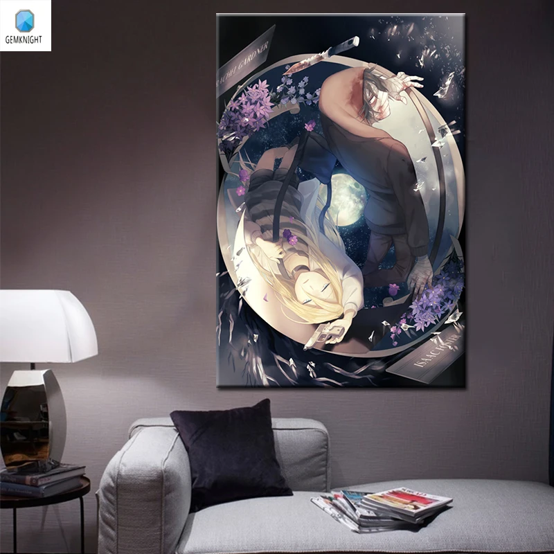 Картина маслом по номерам ангелы смерти сделай сам цифровая картина в японском