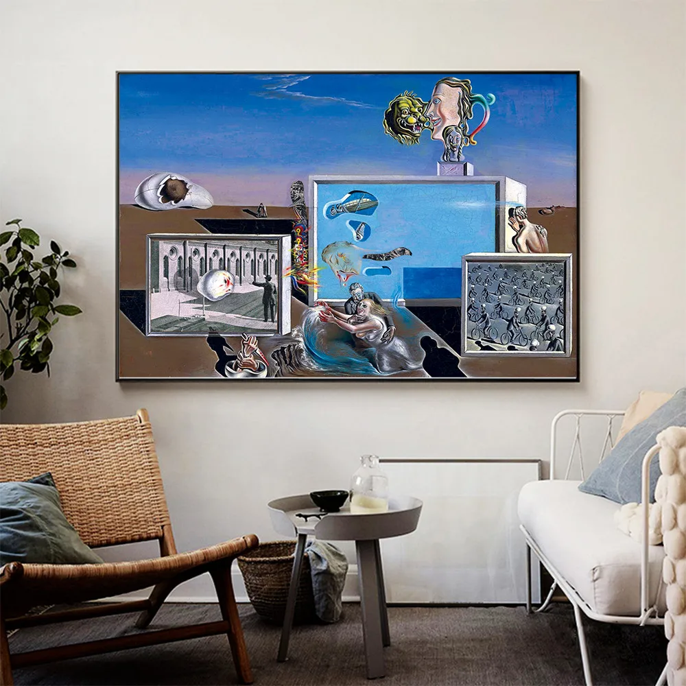 Художественные картины Сальвадор Дали с подсветкой удовольствия на холсте