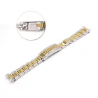 Ремешок для часов, силиконовый и стальной браслет с тонкой регулировкой, с пряжкой, аксессуары для часов ROLEX, 20 мм