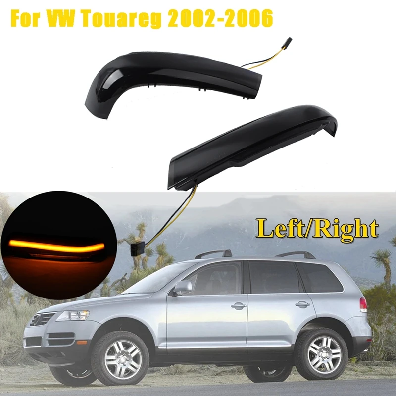 

Car LED Dynamic Rearview Mirror Light Turn Signal Light Indicator for-Touareg 2002-2006