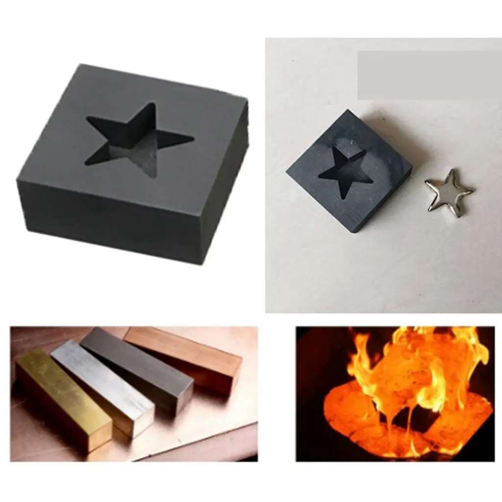 

graphite crucible square ingot mold for melting gold silver machine jewelry tool
