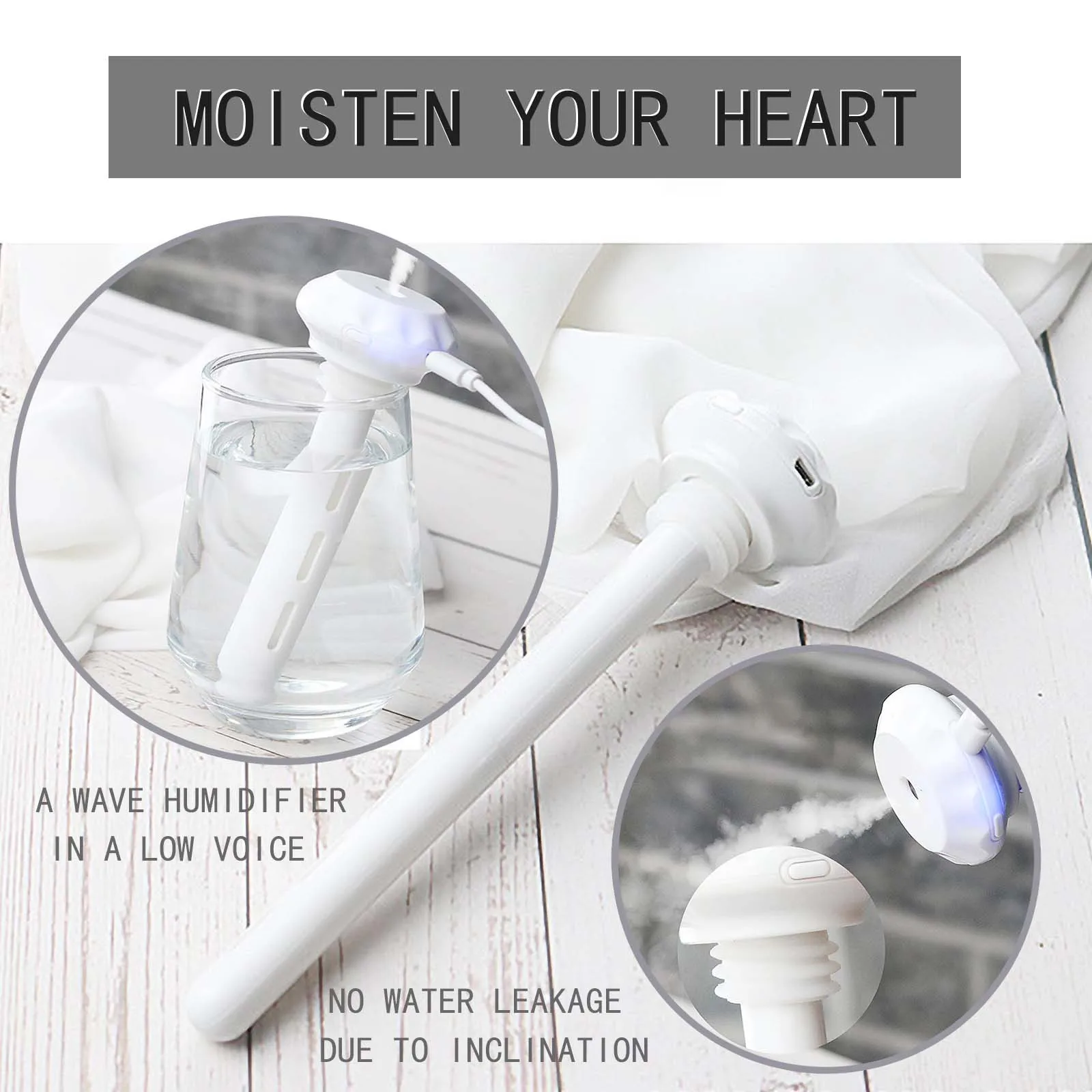 Регулируемая высота USB увлажнитель воздуха бутылка с распылителем Арома масел