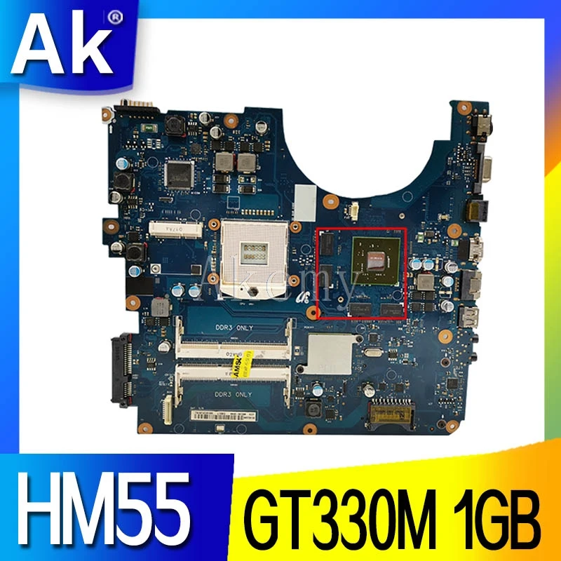Laptop Motherboard For Samsung R580 Mainboard HM55 GT330M 1GB BA41 01175A BA92 06130A 06133A 06133B|Материнские платы для
