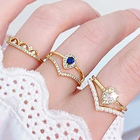 juwang french retro double layer rings hollow out temperament bilateral open adjustable rings romantic elegant fine fashion ring