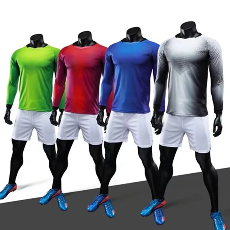 

Autumn Long Sleeve Football Jersey Kids Soccer Uniforms Boys Sports Running Football Sets for School Training 8-12T