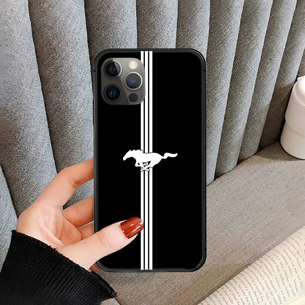

Car Logo Ford Mustang GT Phone Case cover For iphone 5 5S 6 6S PLUS 7 8 11 12 mini X XR XS PRO SE 2020 MAX black prime pretty