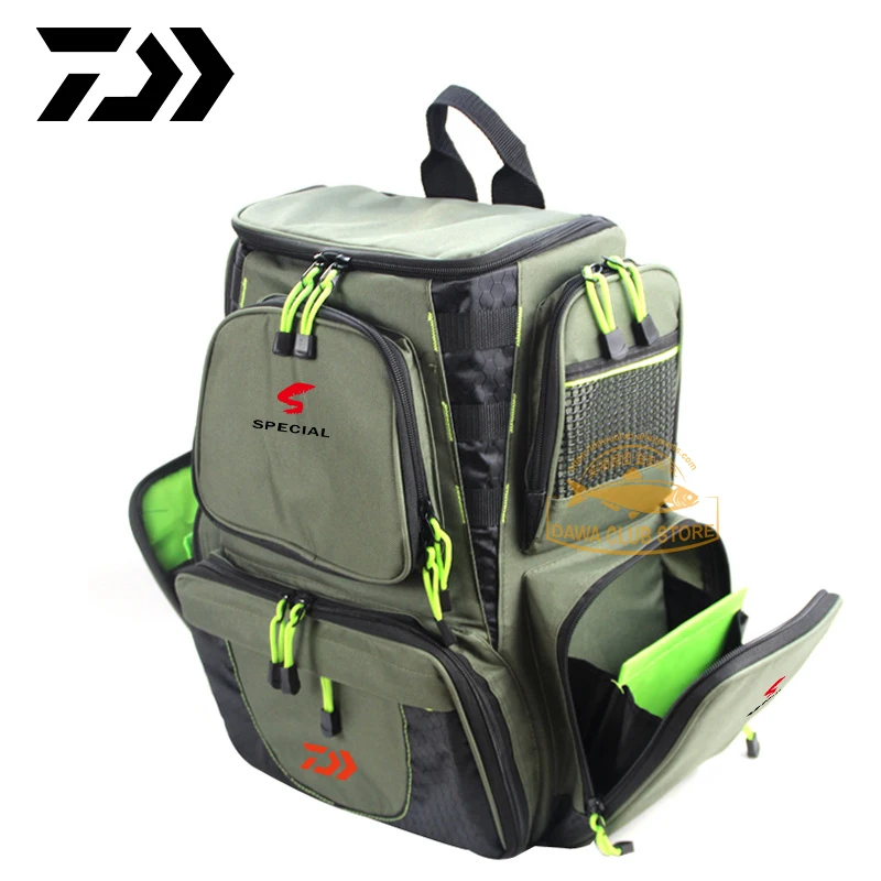 

2020 Daiwa Multifunctional Fishing Backpack Large Capacity Fishing Gear Storage Bag Outdoor Waterproof Fish Protection Bag